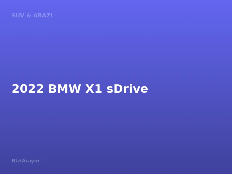 2022 BMW X1 sDrive