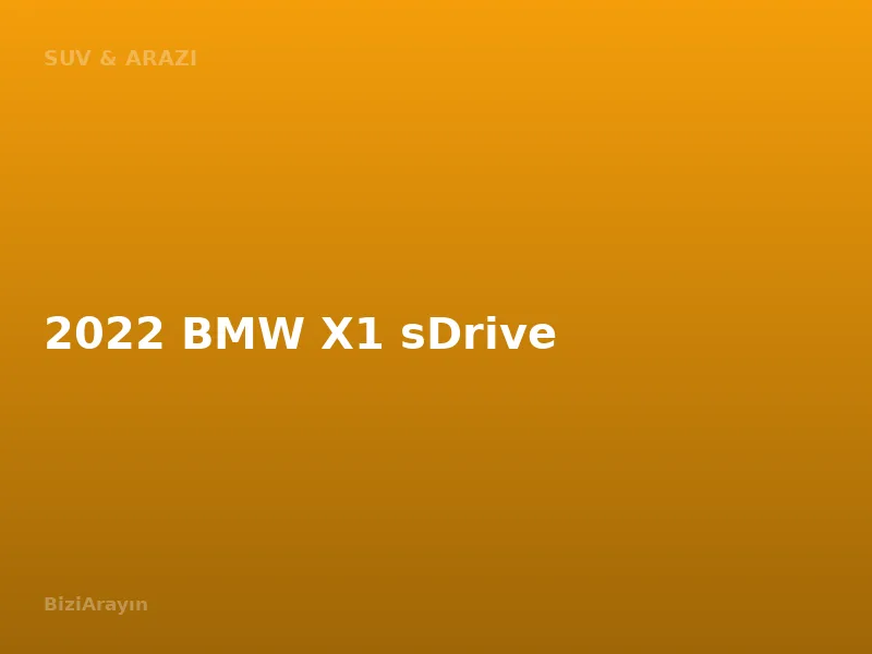 2022 BMW X1 sDrive
